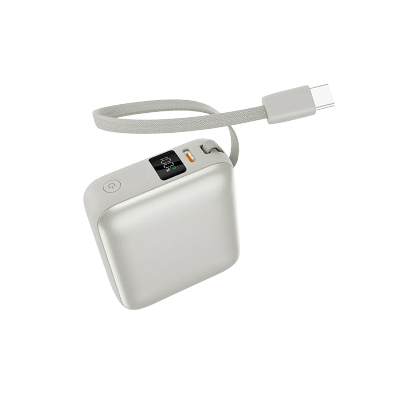 پاوربانک PD و فست شارژ QCY 10000mAh مدل PB10C 35W - نقره ای (گارانتی 18 ماهه شرکتی)